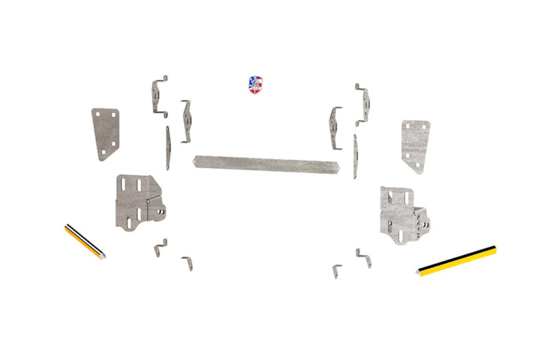 Chevrolet 2500 Bumper Components - Front - Road Armor - iDentity, Accent Lights - Raw - `15-`19